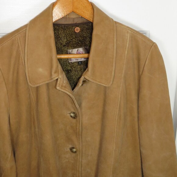 The Territory Ahead Jacket Womens XL Suede Leather Rancher Parisian Yellowstone - Picture 2 of 5